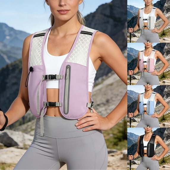 CAIXIA Running Vest Hydration Backpack for Men Women Lightweight Running Backpack Hydration Pack for Marathon, Trail, Cycling, Hiking, Jogging