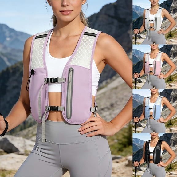 CAIXIA Running Vest Hydration Backpack for Men Women Lightweight Running Backpack Hydration Pack for Marathon, Trail, Cycling, Hiking, Jogging