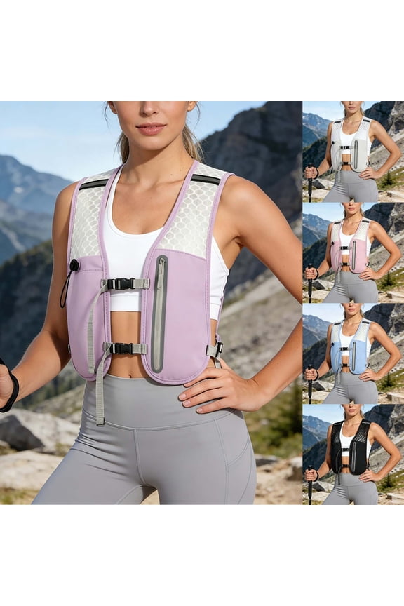 Running Vest Hydration Backpack for Men Women Lightweight Running Backpack Hydration Pack for Marathon, Trail, Cycling, Hiking, Jogging