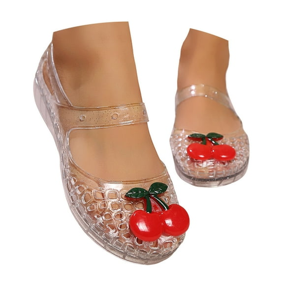 CAIXIA Sandals For Women Women's Transparent Jelly Slide Sandals for ...