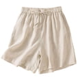 thumbnail image 1 of CAIXIA Shorts with Pockets for Women Elastic High Waisted Women's Athletic Sports Shorts Wide Leg Women Bermuda Shorts Lounge Shorts Wide Leg Skorts with Pockets, 1 of 3