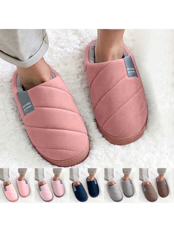 Slipper Socks for Women with Memory Foam Arch Support Wide Widths Furry Lined on Bow Graphic Soft-Lightweigh House Slippers Indoor Outdoor Gifts for Men