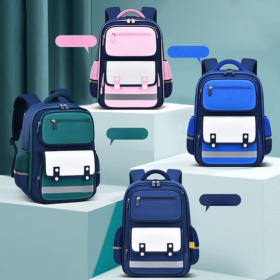 CAIXIA Teen Backpacks with Multiple Pockets Cute School Supplies Laptop Backpacks Embroidered Bookbag Set Middle High School, College, Travel