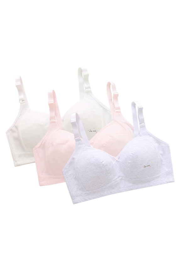 Teen Girls Sports Bras Seamless Training Sports Bras for Teen Girls with Adjustable ComfortFlex Fit Racerback Design,12-16 Years