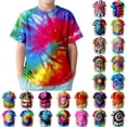thumbnail image 1 of CAIXIA Tie Dye Shirt Kids Girls Short Sleeve Tie Dye T-Shirts For Boys And Girls - Tie Dye T Shirts For Little Kids Big Kids, 1 of 4