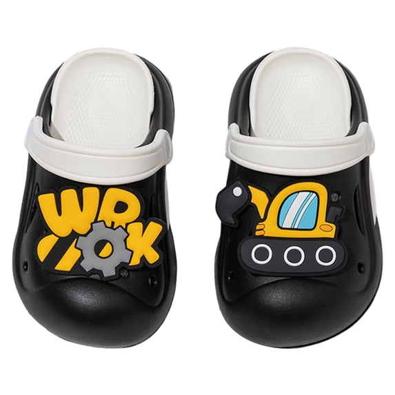 CAIXIA Toddler Garden Water Clogs Boys Girls Slip-On Slides for Beach Pool Shower Easy-Wear Cute Water Shoes