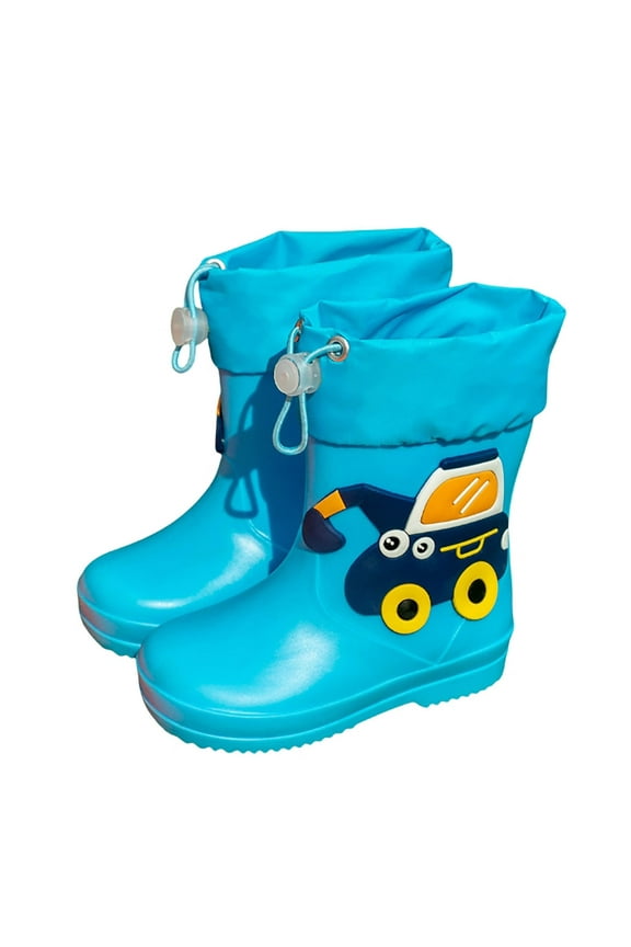 Toddler Rain Boots Size 8,Boys Boots For Outdoor Rainy Days Comfortable Short Ankle Boots For Kids Age 1 8 Year Old Durable Sole Lightweight Hiking Shoes For All Seasons,Light Blue