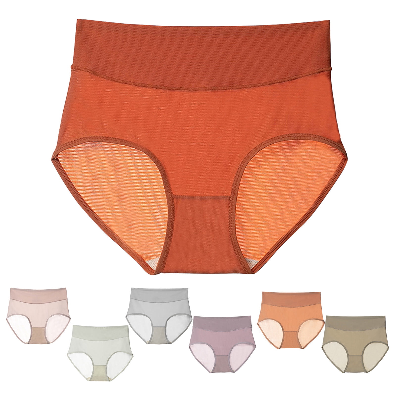 CAIXIA Tummy Control Underwear for Women No Show Panties Hipster ...
