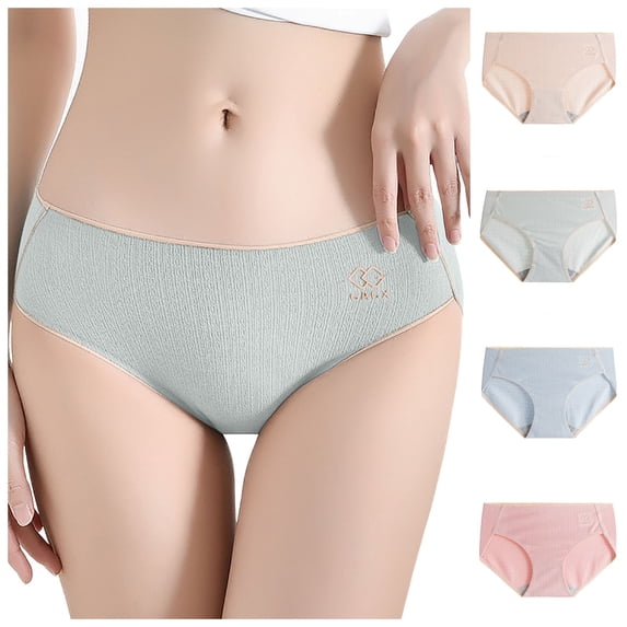 CAIXIA Underwear for Women Lace No Show Hipster Panties for Women Lightweight High Waisted Full Coverage Briefs Bikini Underwear