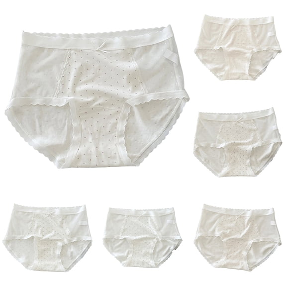 CAIXIA Underwear for Women No Panty Line Womens Panties Soft Silky Elastic Waistband Full Coverage Briefs Bikini Underwear