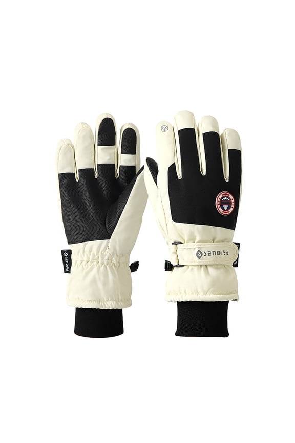 Warm Mittens For Women Winter Thermal Ski Mittens with Touchscreen Fingers Insulated for Cold Weather Sports and Outdoor Activities,Yellow