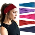thumbnail image 1 of CAIXIA Wide Headband for Women Soft Cotton Stretchy Elastic Headbands, Non- Thick Hair Bands for Yoga Workout Running Sports, Fashion Hair Accessories Gift, 1 of 7