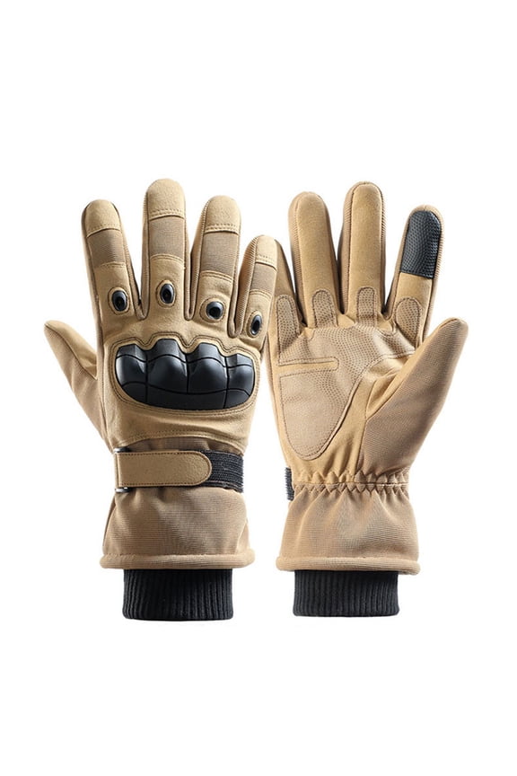 Winter Mittens Women Touchscreen Winter Gloves for Cold Weather Outdoor Work Training Cycling Motorcycle and Construction Use with Non Grip,Khaki