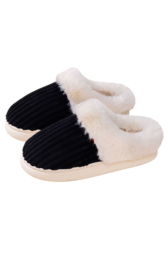 Women Arch Support Slippers – House Bedroom Slippers for Woman, Orthopedic Shoes, Corduroy Closed Toe Ladies Slides