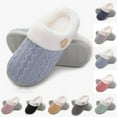 thumbnail image 1 of CAIXIA Women Arch Support Slippers – House Bedroom Slippers for Woman, Orthopedic Shoes, Corduroy Closed Toe Ladies Slides, 1 of 7