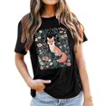thumbnail image 1 of CAIXIA Women T Shirts Women's Graphic Print Short Sleeve Crew Neck T-Shirt Casual Soft Everyday Basic Tee Top,Black, 1 of 4