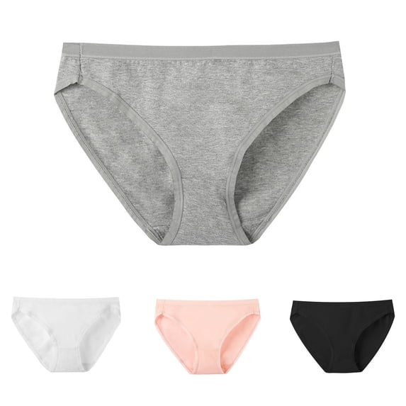 CAIXIA Women Underwear Cotton Lace No Show Womens Panties Cotton Lightweight High Waisted Everyday Briefs Bikini Panty