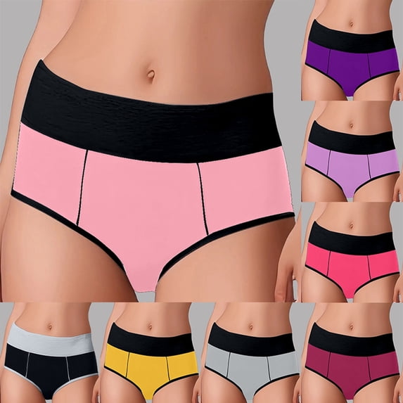 CAIXIA Women Underwear No Panty Line Women Panties Stretch High Waisted Invisibles Briefs Seamless Bikini Panties