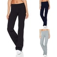 thumbnail image 1 of CAIXIA Women Workout Leggings Plus Size Bootcut Dance Pants Casual Wide Leg Yoga Pants Leggings Bell Bottom for Workout Running Athletic Activewear, 1 of 5