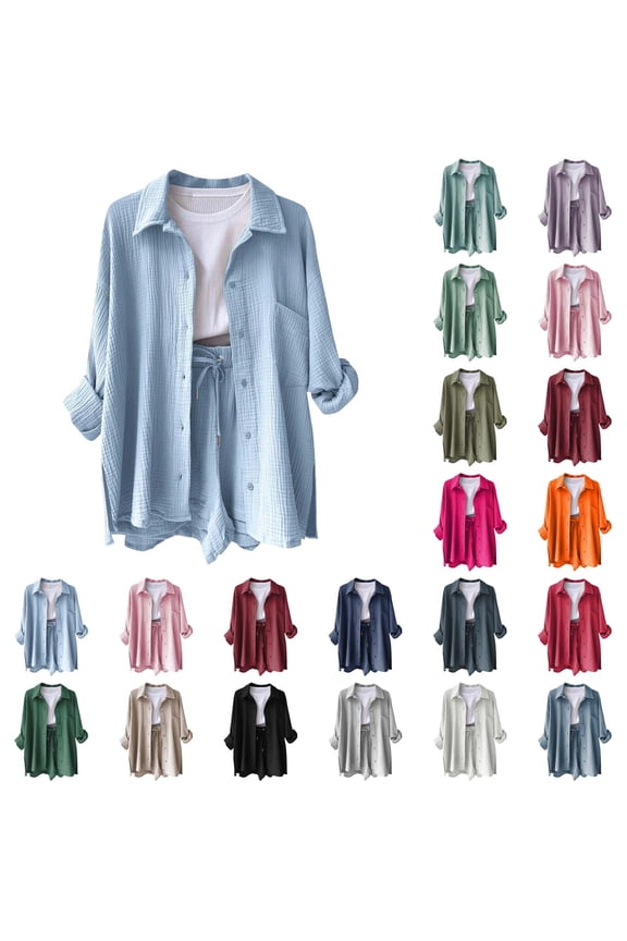 Women's Casual Long Sleeve Shirt Versatile Basic Top With Side Slits And Pocket For Everyday Wear In Spring Summer Fall Seasons Womens Blouse,Dark Blue
