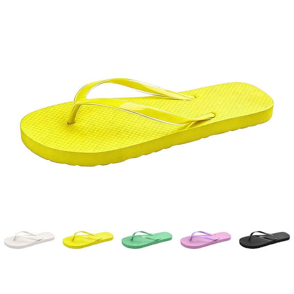 CAIXIA Women's Classic Flip Flops, Comfortable Thong Sandals for Women, Lightweight Summer Slides for Beach Pool and Daily Wear