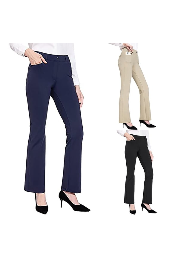 Women's Leggings High Waisted Seamless Flared Workout Pants Casual Yoga Pants Bell Bottom Leggings for Workout Running Athletic Activewear