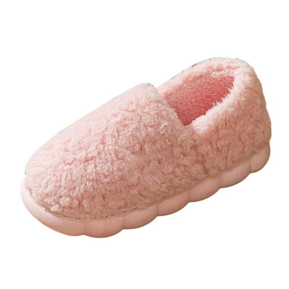 CAIXIA Women's Memory Foam Slippers for Comfort Soft Lined Indoor Outdoor Slide On with Heel Support and Non Sole,Pink