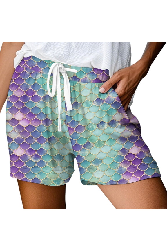 Women's Shorts Wide Leg Drawstring Women's Athletic Sports Shorts Cotton Women Bermuda Shorts Lounge Shorts Wide Leg Skorts with Pockets