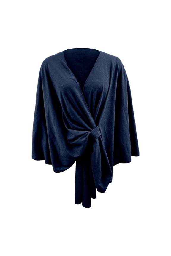 Womens Chiffon Capelet Batwing Sleeves Elegant Evening Wedding Shawl Wrap Sheer Mesh Asymmetric Hem Formal Cover Up