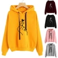 thumbnail image 1 of CAIXIA Womens Hoodies Pullover Graphic Pullover Cotton Loose Fit Cotton Fall Winter Track Long Sleeve Cute Cartoon Print Cute Sweatshirts for Women with Pocket Airport Outfits for Women 2026, 1 of 5