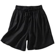 thumbnail image 1 of CAIXIA Womens Shorts Athletic Wide Leg Drawstring Womens Shorts Athletic Baggy Bermuda Shorts for Women Lounge Drawstring Shorts Hiking Work Summer Shorts with Pockets, 1 of 3