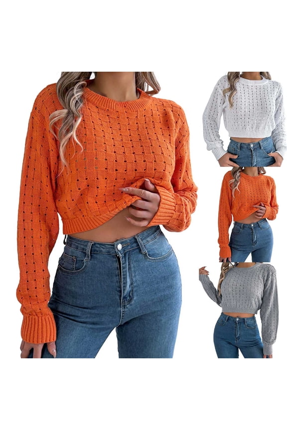 Womens Sweaters 2026 Open Back Button Down Long Sleeve Pullover Sweater Fall Winter Soft Knitted Turtleneck Casual For Daily Wear And Fall Clothes
