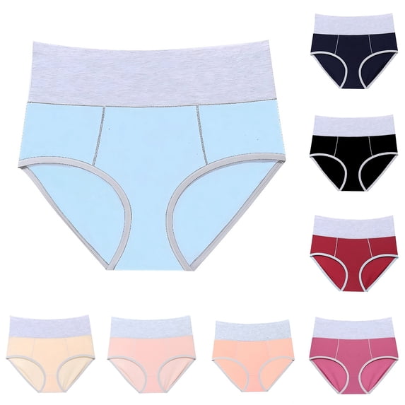 CAIXIA Womens Underwear Seamless Lace No Show Ladies Underwear Panties Elastic High Waisted Everyday Briefs Bikini Underwear