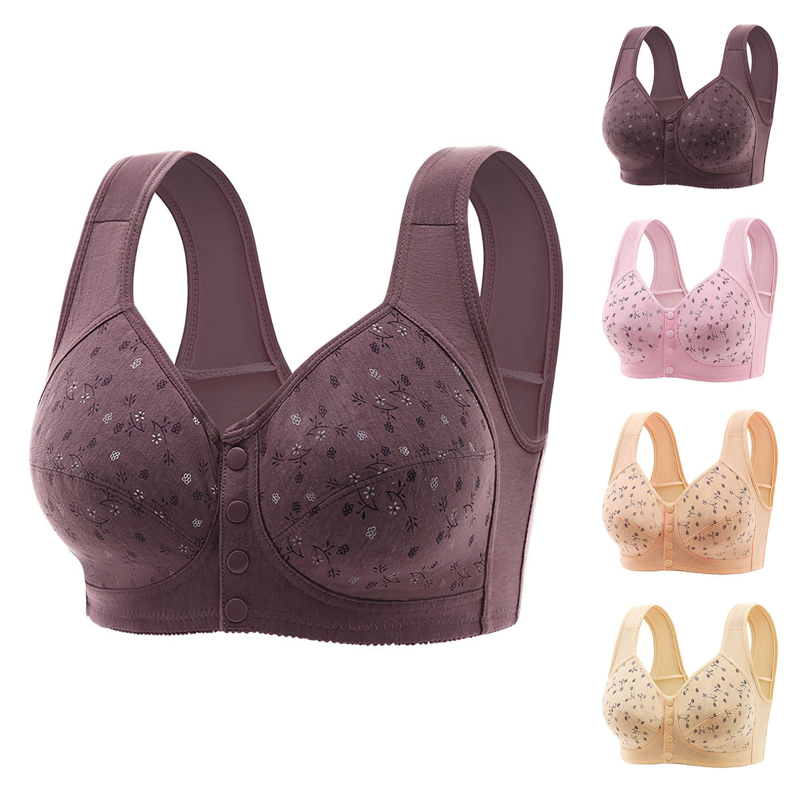 CAIXIA Womens Wireless Jelly Bra No Underwire Wireless Bras with ...