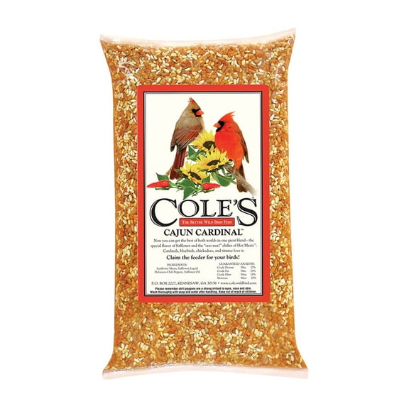 Cole's Cajun Cardinal Blend CB10 Straight Bird Seed, 10 lb Bag
