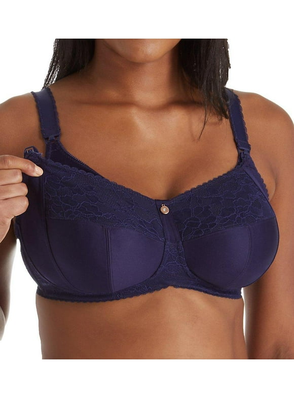 CAKE MATERNITY Navy Tea Multi Part Fuller Bust Nursing Bra, US 38G, UK 38F, NWOT