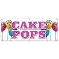 thumbnail image 1 of CAKE POPS BANNER SIGN on a stick gifts holiday homemade snack fresh, 1 of 4