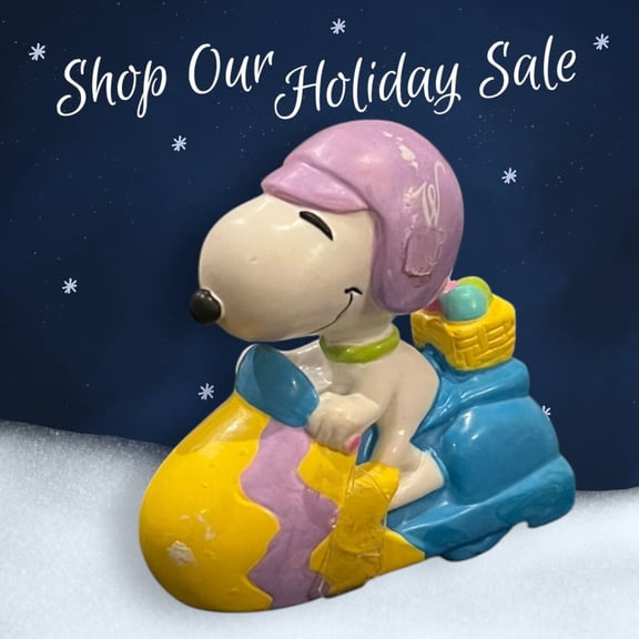 CAKE TOPPER Snoopy Woodstock PVC Figure Figurine Holiday Christmas gift