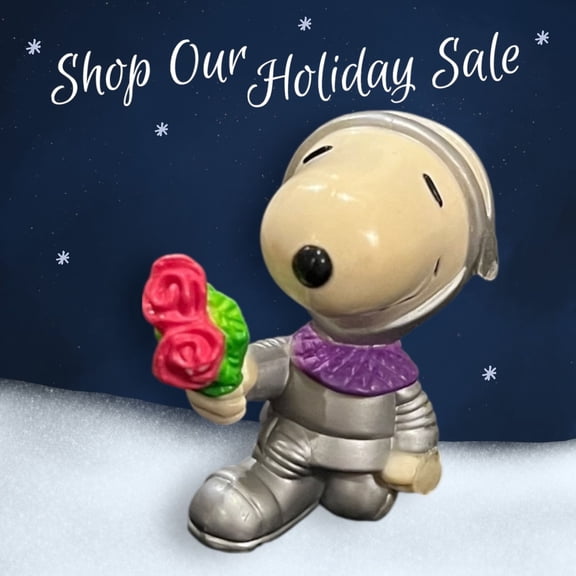 CAKE TOPPER Snoopy Woodstock PVC Figure Figurine Holiday Christmas gift