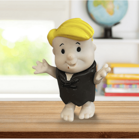 CAKE TOPPER VTG 1986 Hannah Barbera The Flintstones Kids Barney Rubble retro toy Figure Figurine