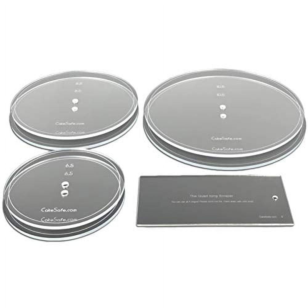 Cake Safe Round Acrylic Disk Sets - Annettes Cake Supplies