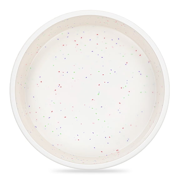 CAKETIME 8 Inch Silicone Round Cake Pan with Metal Reinforced Frame, Nonstick Silicone Springform Pan