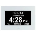 CAKVIICA 7 Inch Digital Clock Machine Elderly Alarm Clock Electronic