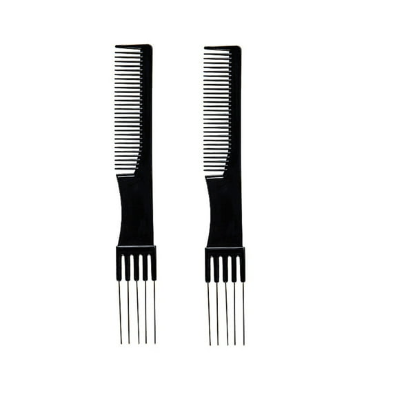 CAKVIICA Comb And Hair Pick 2 Pack Stainless Still Lifts And Heat Detangler Comb Anti Static Comb For All Hair Types