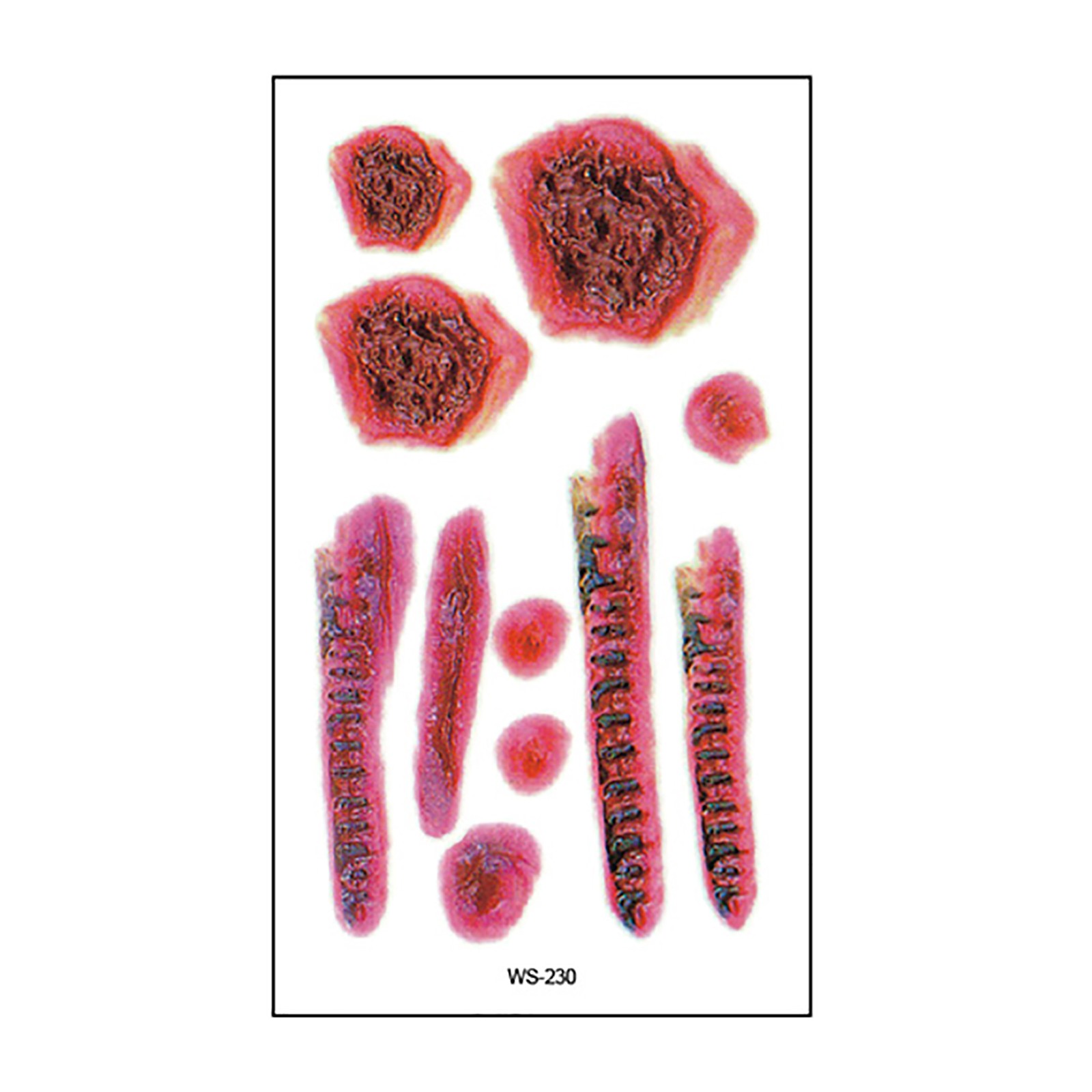 CAKVIICA Halloween Wounds Face Disposable Temporary Tattoo Stickers Tattoo Sticker