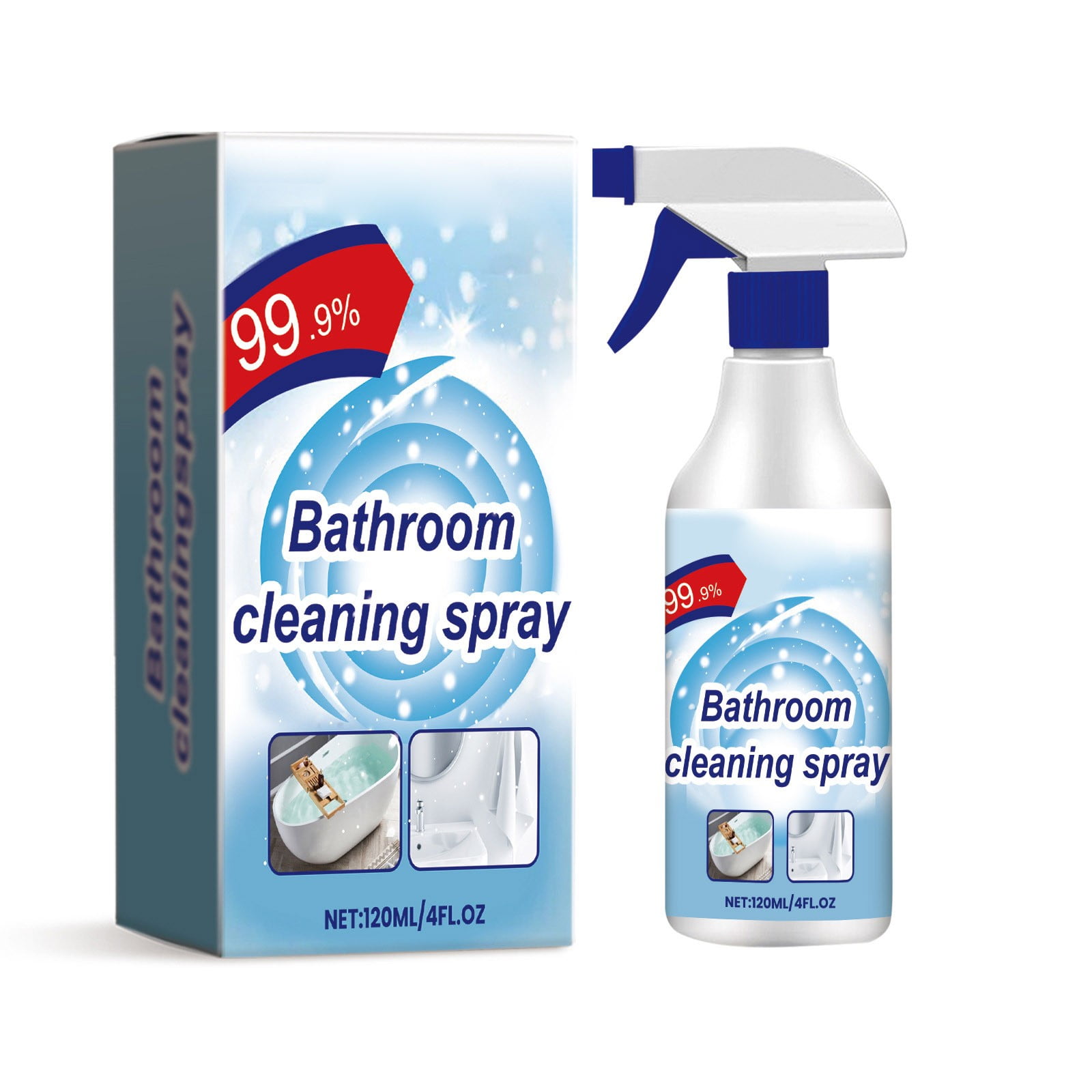 CAKVIICA Multi Purpose Bathroom Cleaning Spray Bathroom Cleaning Bathroom Household Multi ...