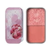 CAKVIICA Pearlescent Sequined Iron Box Two Color Lazy Eyeshadow Simple Waterproof Long Lasting Color Eye Shadow