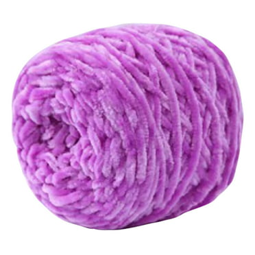 Chunky Knit Chenille Yarn Soft Velvet Yarn Crochet Knitting Blanket ...