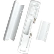 CAL Double-Bolt Lock for Glass Sliding Doors - Advanced Technology to Keep Your Family Safe and Secure - High Security Lock - Virtually Burglar Proof. Double Bolt Lock + Premium Handle, White
