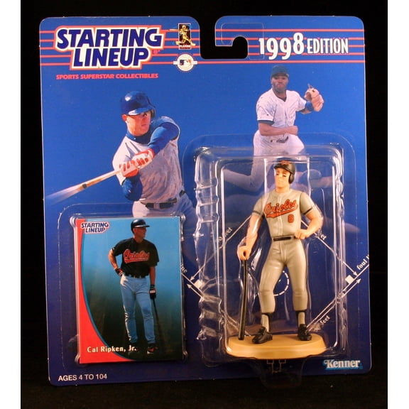 CAL RIPKEN JR. / BALTIMORE ORIOLES 1998 MLB Starting Lineup Action Figure & Exclusive Collector Trading Card